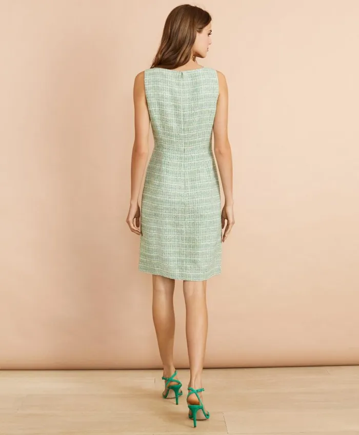 Brooks Brothers Dresses Boucle Sheath Dress Greenmulti 8211 Women Brooks Brothers Dresses Boucle Sheath Dress Greenmulti 8211 Women