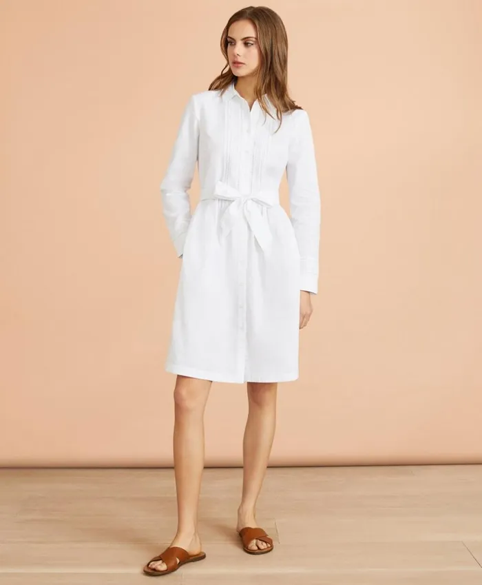Brooks Brothers Dresses EyeletTrim Cotton Poplin Shirt Dress White 8211 Women Brooks Brothers Dresses EyeletTrim Cotton Poplin Shirt Dress White 8211 Women