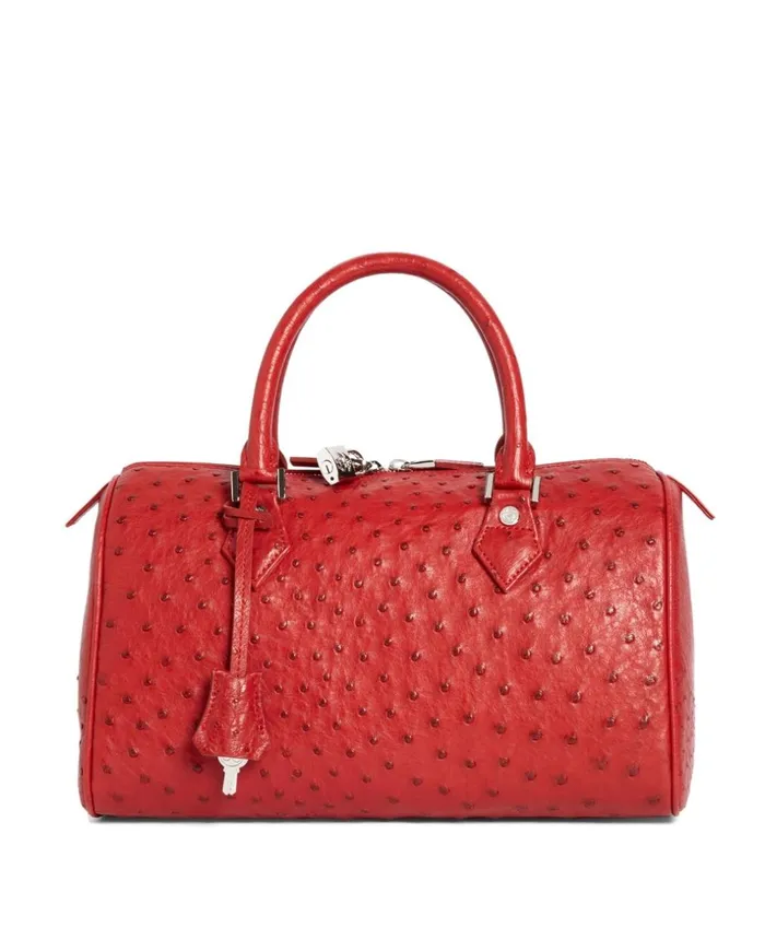 Brooks Brothers Handbags and Wallets Ostrich Barrel Bag Red 8211 Women