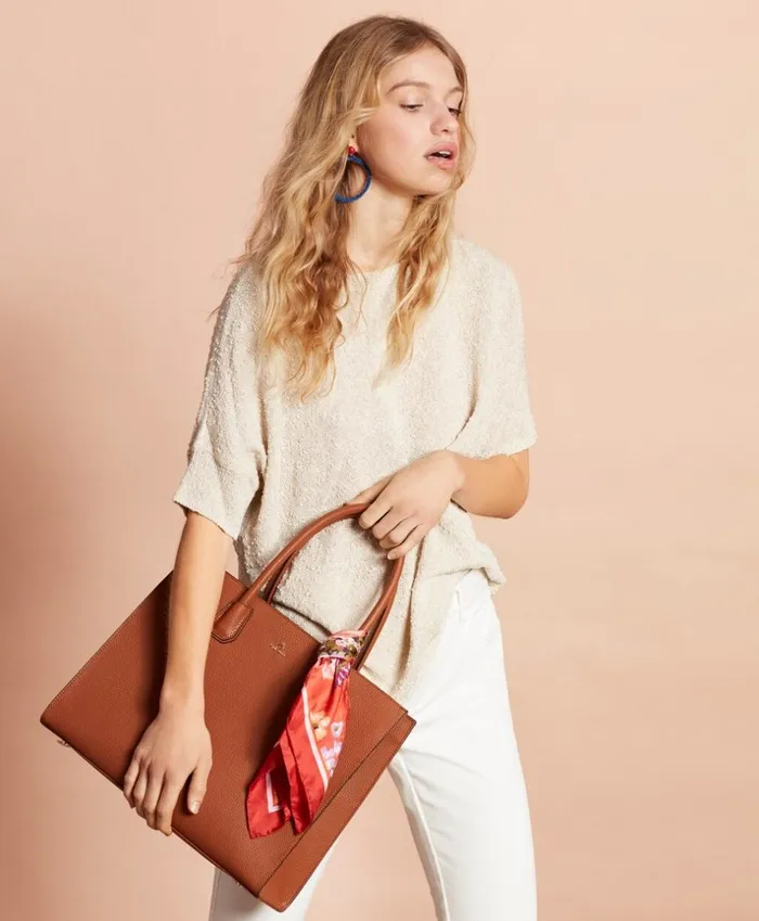 Brooks Brothers Handbags and Wallets Pebbled Leather Tote Bag Cognac 8211 Women Brooks Brothers Handbags and Wallets Pebbled Leather Tote Bag Cognac 8211 Women