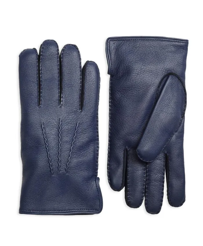 Brooks Brothers Hats Gloves and Scarves Deerskin Cashmere Lined Gloves Navygrey 8211 Men Brooks Brothers Hats Gloves and Scarves Deerskin Cashmere Lined Gloves Navygrey 8211 Men