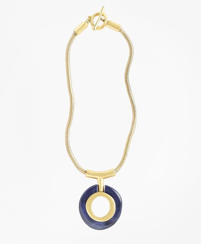 Brooks Brothers Jewelry GoldPlated Pendant Necklace Gold 8211 Women