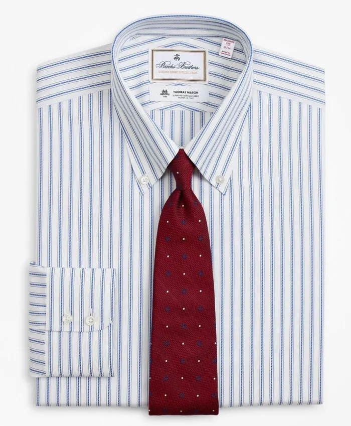Brooks Brothers Luxury Shirts Luxury Collection Madison ClassicFit Dress Shirt ButtonDown Collar Stripe Blue 8211 Men Brooks Brothers Luxury Shirts Luxury Collection Madison ClassicFit Dress Shirt ButtonDown Collar Stripe Blue 8211 Men