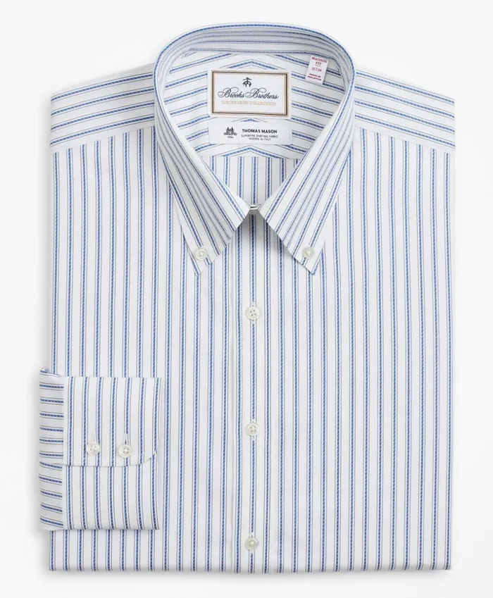 Brooks Brothers Luxury Shirts Luxury Collection Madison ClassicFit Dress Shirt ButtonDown Collar Stripe Blue 8211 Men Brooks Brothers Luxury Shirts Luxury Collection Madison ClassicFit Dress Shirt ButtonDown Collar Stripe Blue 8211 Men