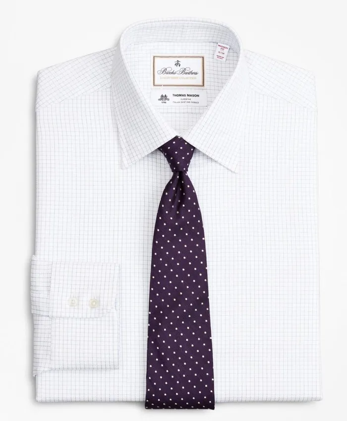 Brooks Brothers Luxury Shirts Luxury Collection Madison ClassicFit Dress Shirt Franklin Spread Collar Fine Windowpane White 8211 Men Brooks Brothers Luxury Shirts Luxury Collection Madison ClassicFit Dress Shirt Franklin Spread Collar Fine Windowpane White 8211 Men