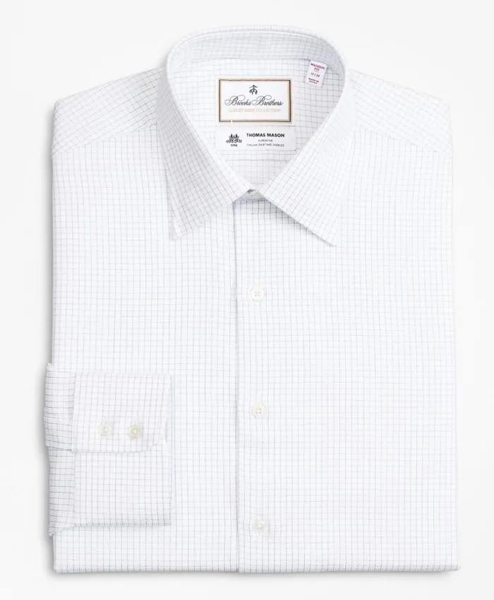 Brooks Brothers Luxury Shirts Luxury Collection Madison ClassicFit Dress Shirt Franklin Spread Collar Fine Windowpane White 8211 Men Brooks Brothers Luxury Shirts Luxury Collection Madison ClassicFit Dress Shirt Franklin Spread Collar Fine Windowpane White 8211 Men