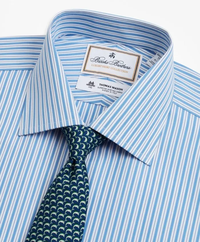 Brooks Brothers Luxury Shirts Luxury Collection Regent Fitted Dress Shirt Franklin Spread Collar Pinstripe Light Blue 8211 Men Brooks Brothers Luxury Shirts Luxury Collection Regent Fitted Dress Shirt Franklin Spread Collar Pinstripe Light Blue 8211 Men