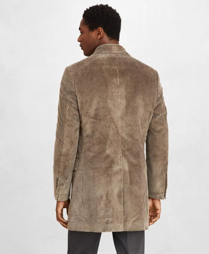 Brooks Brothers Outerwear Golden Fleece DoubleBreasted Corduroy Topcoat Khaki 8211 Men Brooks Brothers Outerwear Golden Fleece DoubleBreasted Corduroy Topcoat Khaki 8211 Men