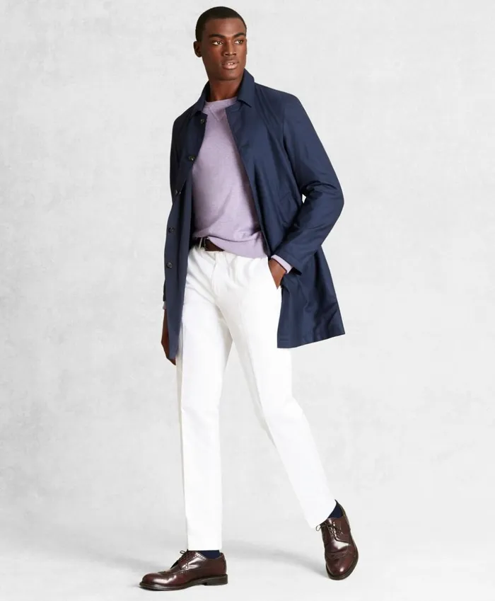 Brooks Brothers Outerwear Golden Fleece Reversible Packable Trench Coat Navy 8211 Men Brooks Brothers Outerwear Golden Fleece Reversible Packable Trench Coat Navy 8211 Men
