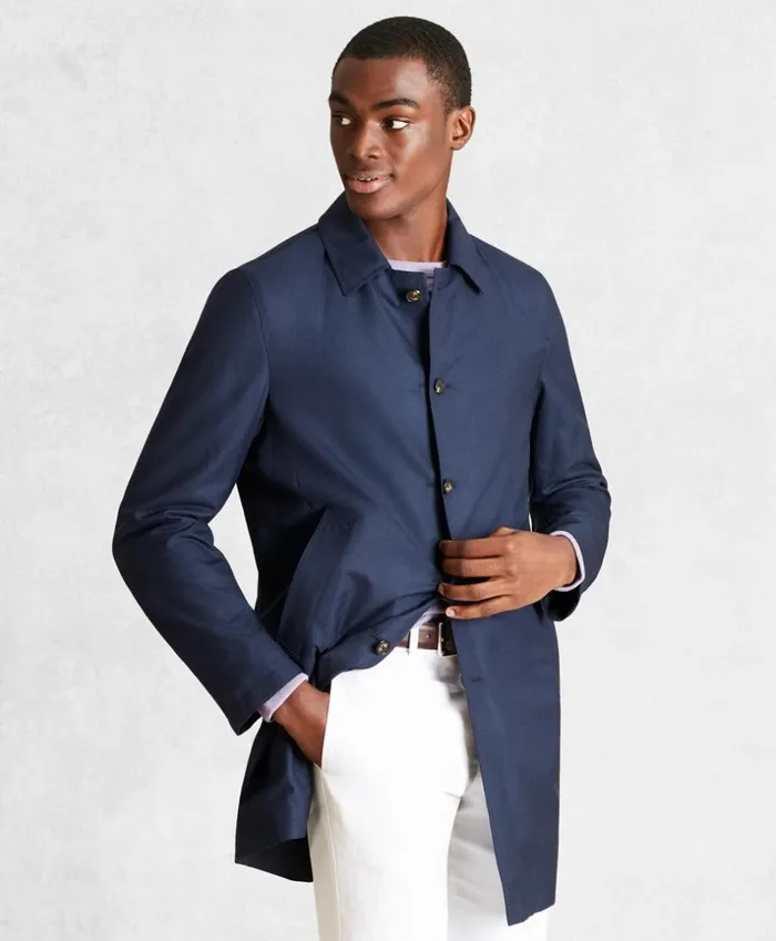 Brooks Brothers Outerwear Golden Fleece Reversible Packable Trench Coat Navy 8211 Men Brooks Brothers Outerwear Golden Fleece Reversible Packable Trench Coat Navy 8211 Men