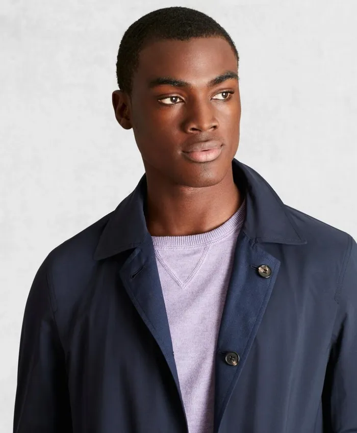 Brooks Brothers Outerwear Golden Fleece Reversible Packable Trench Coat Navy 8211 Men Brooks Brothers Outerwear Golden Fleece Reversible Packable Trench Coat Navy 8211 Men