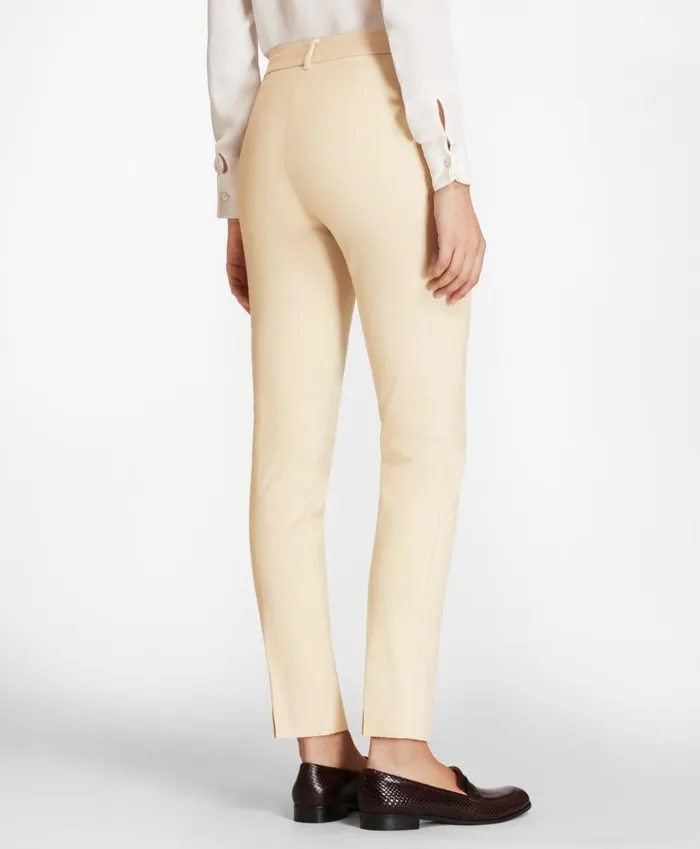 Brooks Brothers Pants Skirts and Shorts StretchCotton Twill Ankle Pants Oatmeal 8211 Women Brooks Brothers Pants Skirts and Shorts StretchCotton Twill Ankle Pants Oatmeal 8211 Women