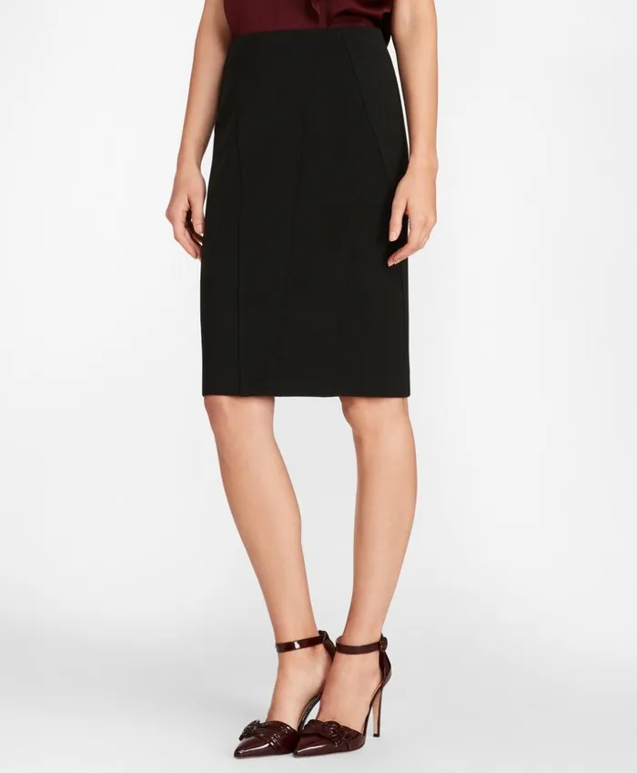 Brooks Brothers Pants Skirts and Shorts Stretch Wool Cavalry Twill Pencil Skirt Black 8211 Women