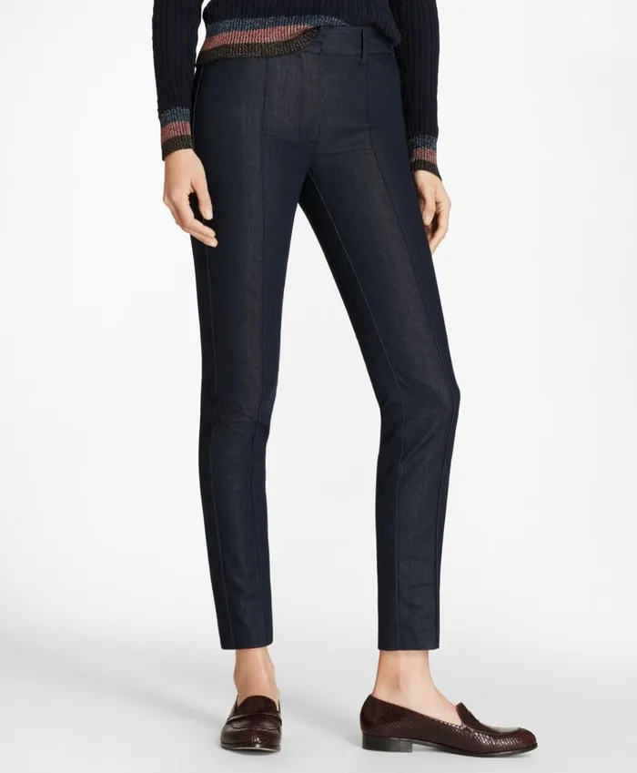 Brooks Brothers Petites Petite Denim Ankle Pants Dark Blue 8211 Women