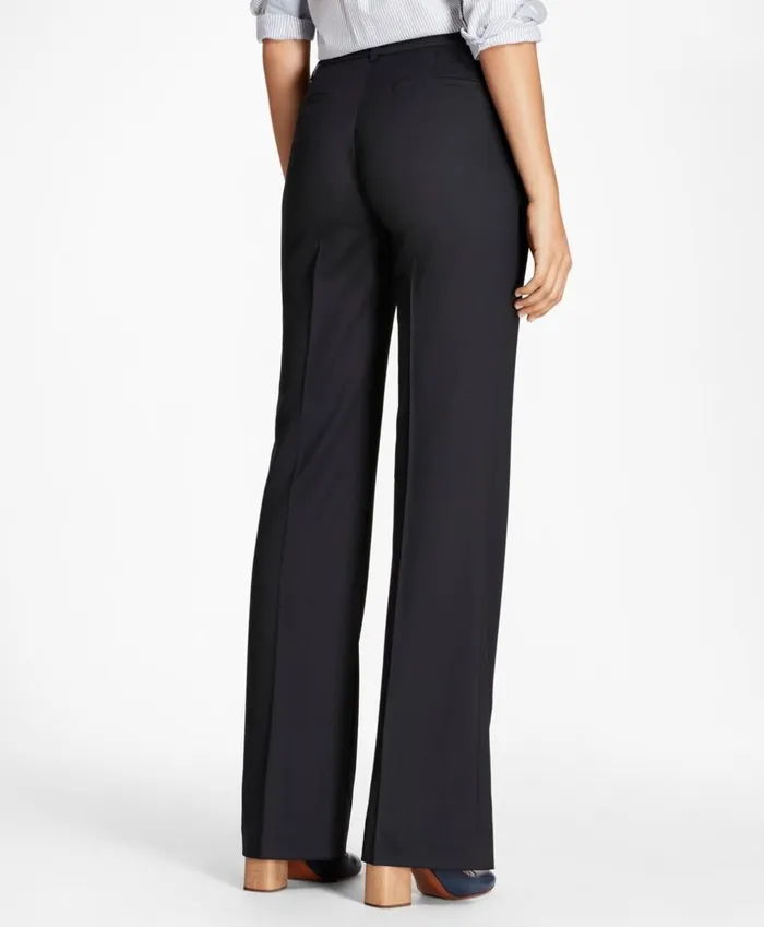 Brooks Brothers Petites Petite Wool WideLeg Pants Navy 8211 Women Brooks Brothers Petites Petite Wool WideLeg Pants Navy 8211 Women