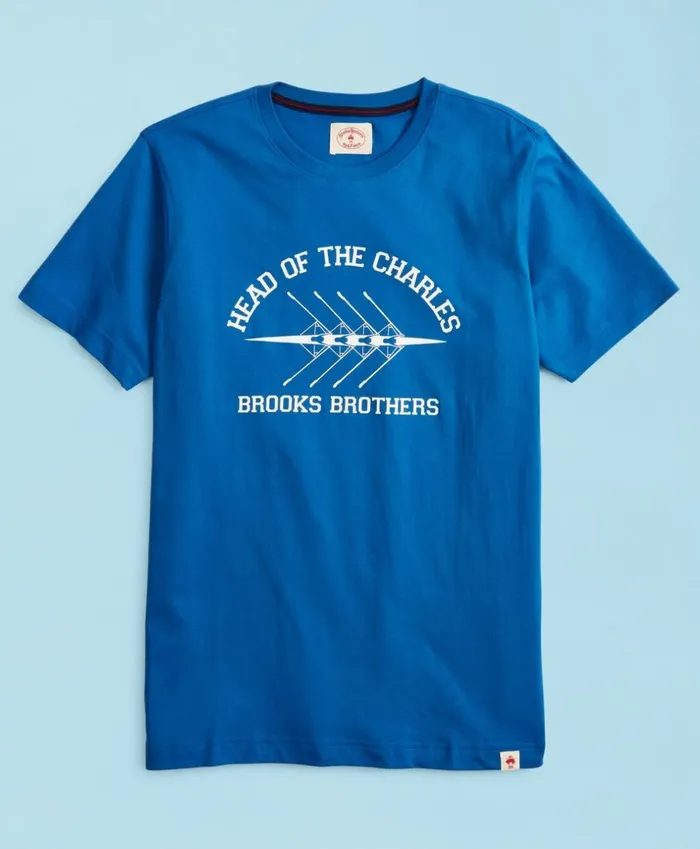 Brooks Brothers Polos and TShirts Head Of The Charles Regatta ShortSleeve Graphic TShirt Blue 8211 Men Brooks Brothers Polos and TShirts Head Of The Charles Regatta ShortSleeve Graphic TShirt Blue 8211 Men