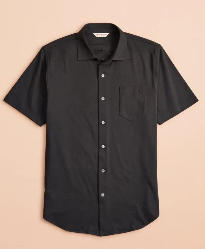 Brooks Brothers Polos and TShirts Jersey Cotton ShortSleeve Shirt Black 8211 Men Brooks Brothers Polos and TShirts Jersey Cotton ShortSleeve Shirt Black 8211 Men
