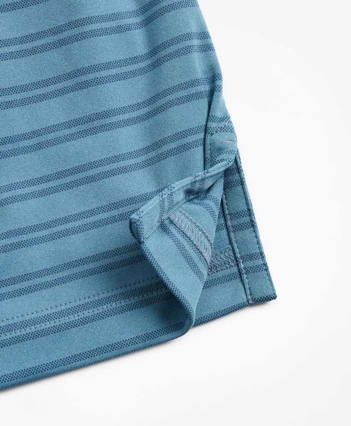 Brooks Brothers Polos and TShirts Performance Series Textured DoubleStripe Polo Shirt Provincial Blue 8211 Men Brooks Brothers Polos and TShirts Performance Series Textured DoubleStripe Polo Shirt Provincial Blue 8211 Men