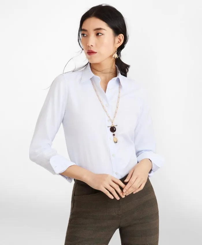 Brooks Brothers Shirts and Tops ClassicFit Striped Cotton Dobby Luxury Shirt Light Blue 8211 Women Brooks Brothers Shirts and Tops ClassicFit Striped Cotton Dobby Luxury Shirt Light Blue 8211 Women