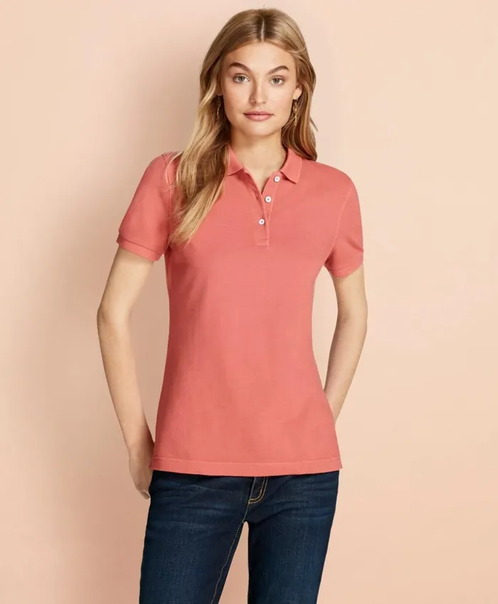 Brooks Brothers Shirts and Tops GarmentDyed Pique Polo Rose 8211 Women Brooks Brothers Shirts and Tops GarmentDyed Pique Polo Rose 8211 Women