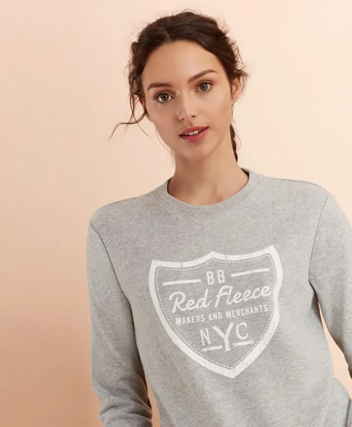 Brooks Brothers Shirts and Tops Logo Crest Sweatshirt Grey 8211 Women