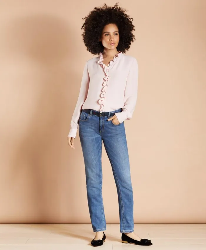 Brooks Brothers Shirts and Tops Ruffled Crepe Blouse Light Pink 8211 Women Brooks Brothers Shirts and Tops Ruffled Crepe Blouse Light Pink 8211 Women