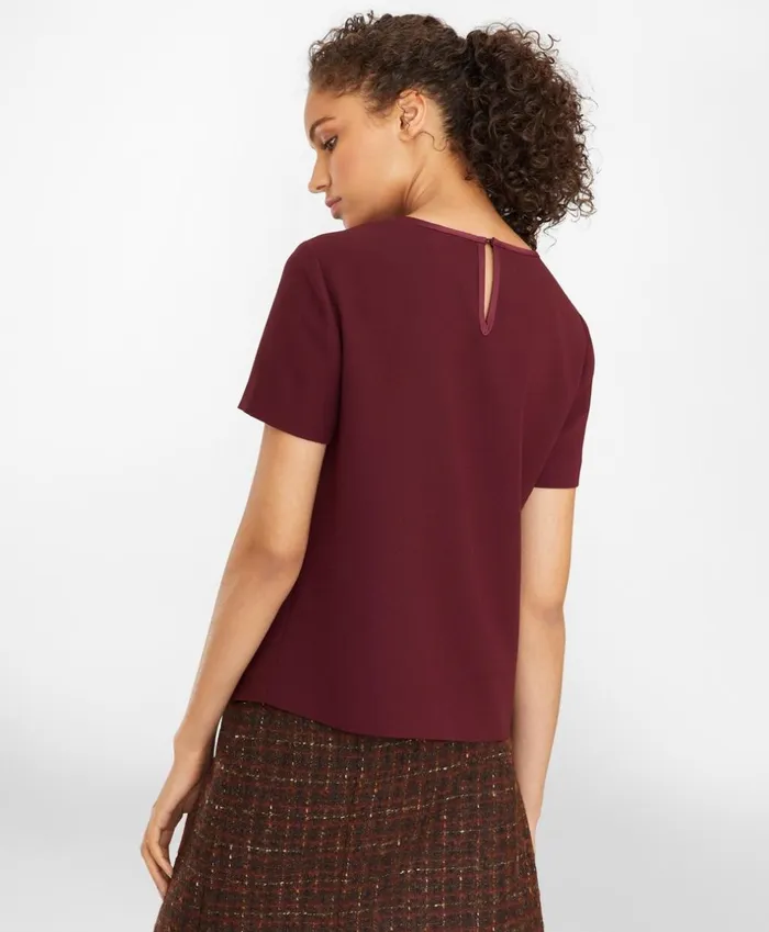 Brooks Brothers Shirts and Tops Satin TShirt Wine 8211 Women Brooks Brothers Shirts and Tops Satin TShirt Wine 8211 Women