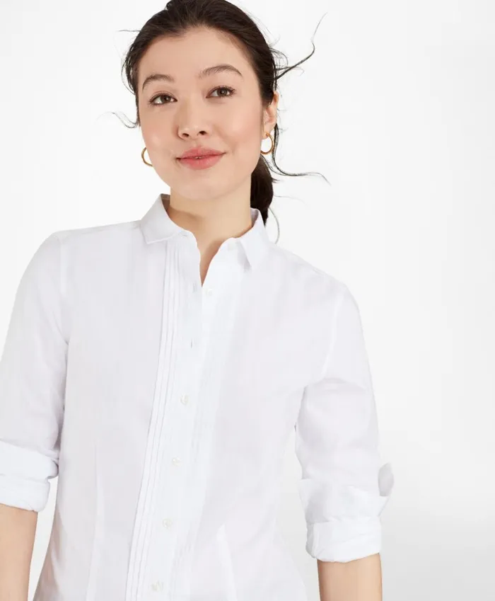 Brooks Brothers Shirts and Tops TailoredFit NonIron DobbyStripe Cotton Tuxedo Shirt White 8211 Women Brooks Brothers Shirts and Tops TailoredFit NonIron DobbyStripe Cotton Tuxedo Shirt White 8211 Women