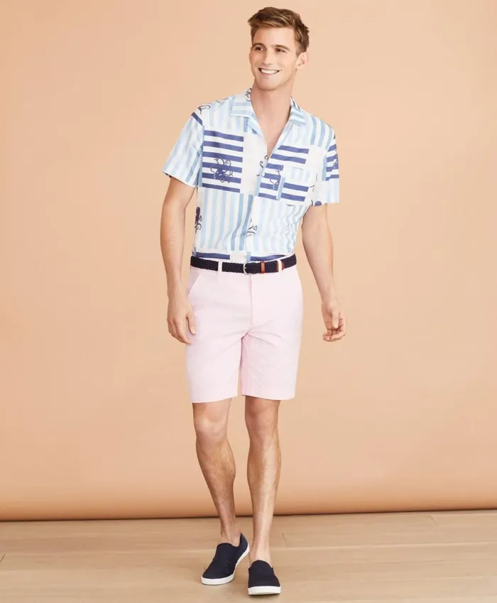 Brooks Brothers Shorts and Swimwear Cotton Seersucker Shorts Rose 8211 Men Brooks Brothers Shorts and Swimwear Cotton Seersucker Shorts Rose 8211 Men