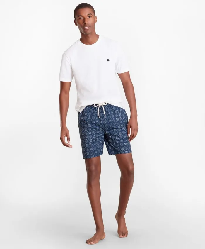 Brooks Brothers Shorts and Swimwear Montauk 6034 Indigo Foulard Print Swim Trunks Indigo 8211 Men Brooks Brothers Shorts and Swimwear Montauk 6034 Indigo Foulard Print Swim Trunks Indigo 8211 Men