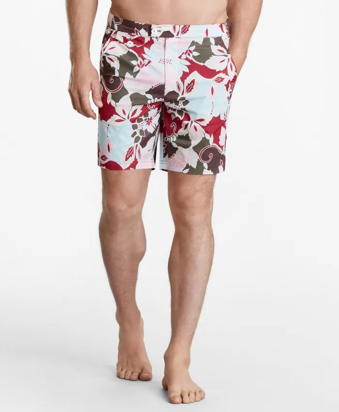 Brooks Brothers Shorts and Swimwear Newport 7034 Floral Swim Trunks Multi 8211 Men
