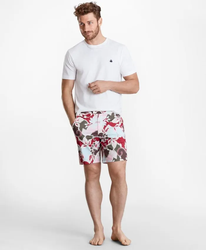 Brooks Brothers Shorts and Swimwear Newport 7034 Floral Swim Trunks Multi 8211 Men Brooks Brothers Shorts and Swimwear Newport 7034 Floral Swim Trunks Multi 8211 Men
