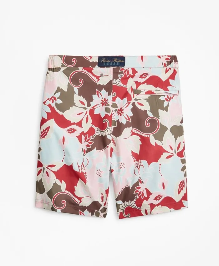 Brooks Brothers Shorts and Swimwear Newport 7034 Floral Swim Trunks Multi 8211 Men Brooks Brothers Shorts and Swimwear Newport 7034 Floral Swim Trunks Multi 8211 Men