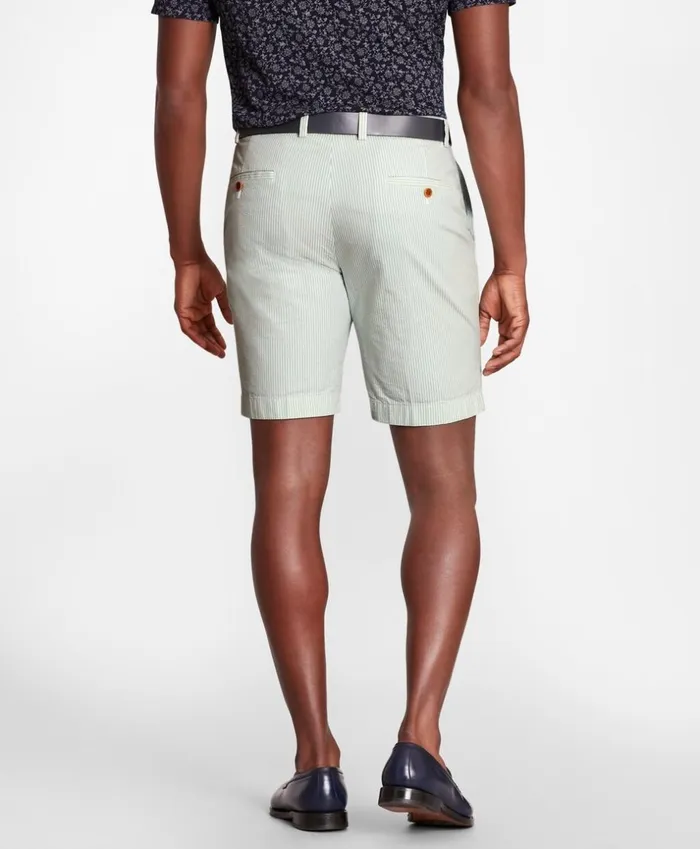 Brooks Brothers Shorts and Swimwear Stripe Seersucker Shorts Green 8211 Men Brooks Brothers Shorts and Swimwear Stripe Seersucker Shorts Green 8211 Men