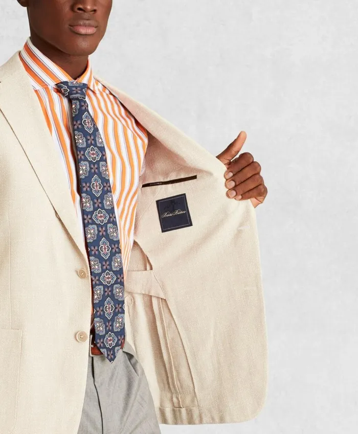 Brooks Brothers Sport Coats and Vests Golden Fleece CottonBlend Sport Coat Oatmeal 8211 Men Brooks Brothers Sport Coats and Vests Golden Fleece CottonBlend Sport Coat Oatmeal 8211 Men