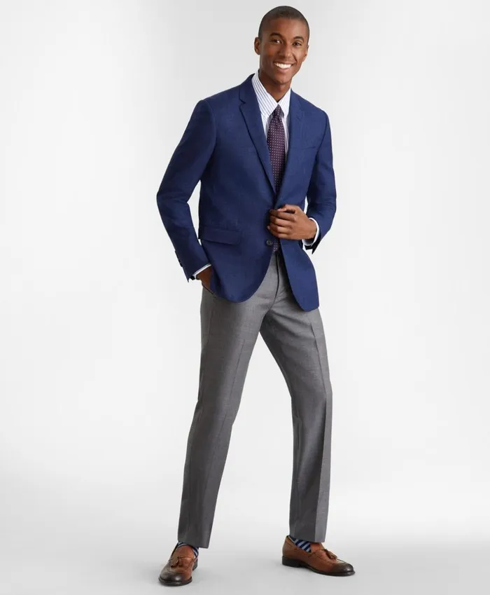 Brooks Brothers Sport Coats and Vests Milano Fit Hopsack Sport Coat Blue 8211 Men Brooks Brothers Sport Coats and Vests Milano Fit Hopsack Sport Coat Blue 8211 Men