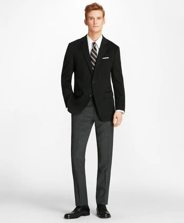 Brooks Brothers Sport Coats and Vests Milano Fit TwoButton Cashmere Sport Coat Black 8211 Men Brooks Brothers Sport Coats and Vests Milano Fit TwoButton Cashmere Sport Coat Black 8211 Men