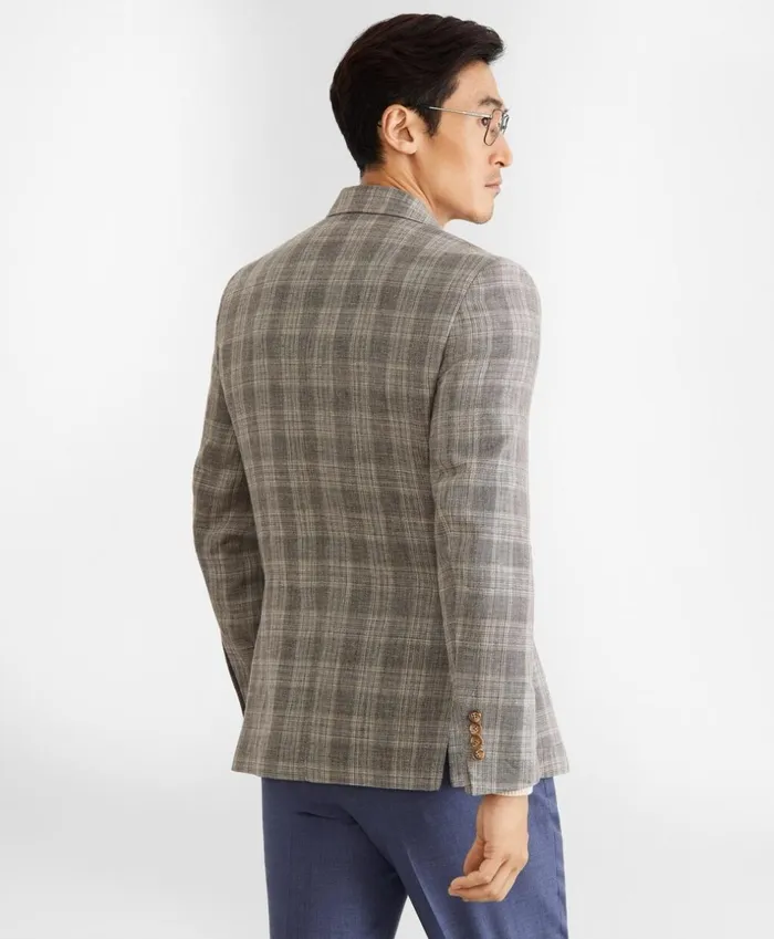 Brooks Brothers Sport Coats and Vests Regent Fit DoubleBreasted Check Sport Coat Beige 8211 Men Brooks Brothers Sport Coats and Vests Regent Fit DoubleBreasted Check Sport Coat Beige 8211 Men