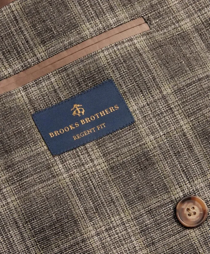 Brooks Brothers Sport Coats and Vests Regent Fit DoubleBreasted Check Sport Coat Beige 8211 Men Brooks Brothers Sport Coats and Vests Regent Fit DoubleBreasted Check Sport Coat Beige 8211 Men