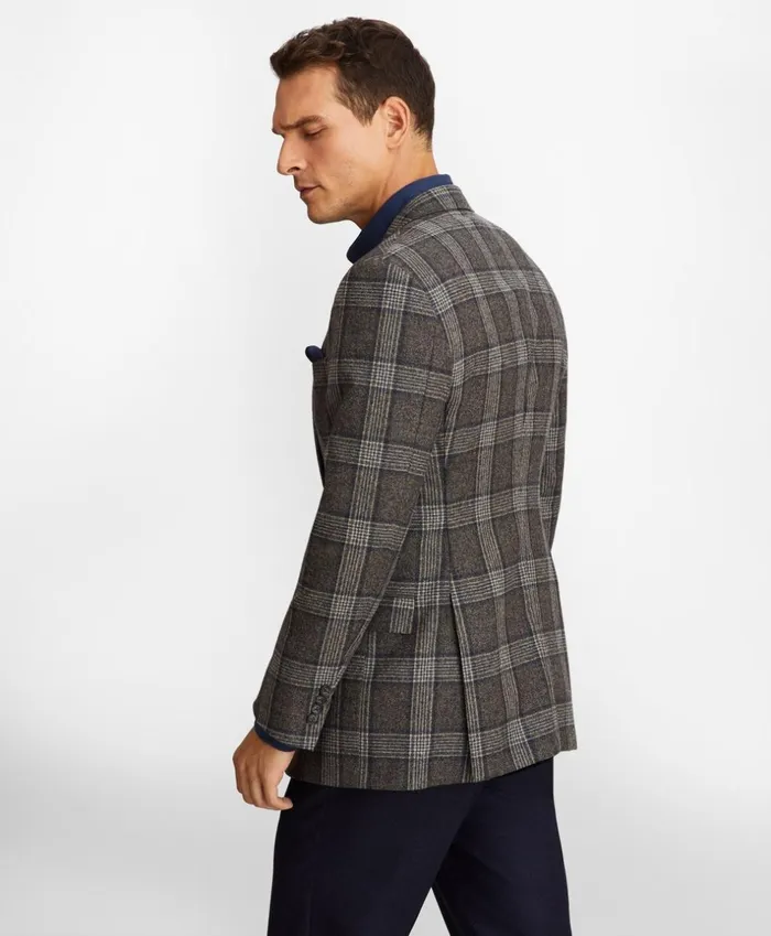 Brooks Brothers Sport Coats and Vests Regent Fit Large Check Sport Coat Light Grey 8211 Men Brooks Brothers Sport Coats and Vests Regent Fit Large Check Sport Coat Light Grey 8211 Men