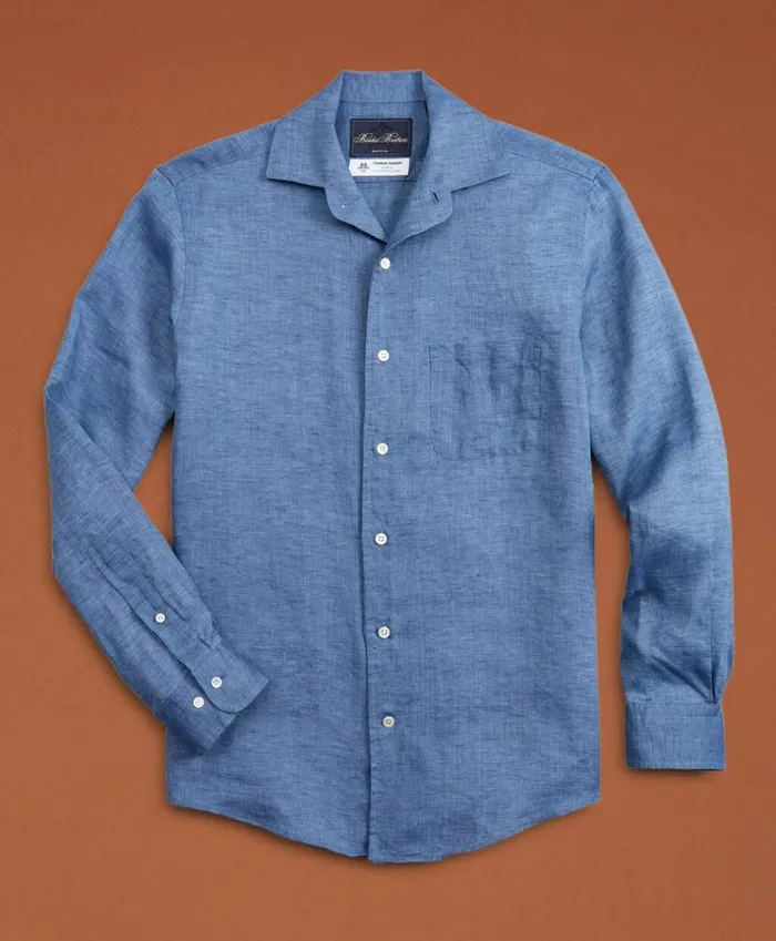 Brooks Brothers Sport Shirts Golden Fleece Regent Fit Linen Sport Shirt Blue 8211 Men Brooks Brothers Sport Shirts Golden Fleece Regent Fit Linen Sport Shirt Blue 8211 Men