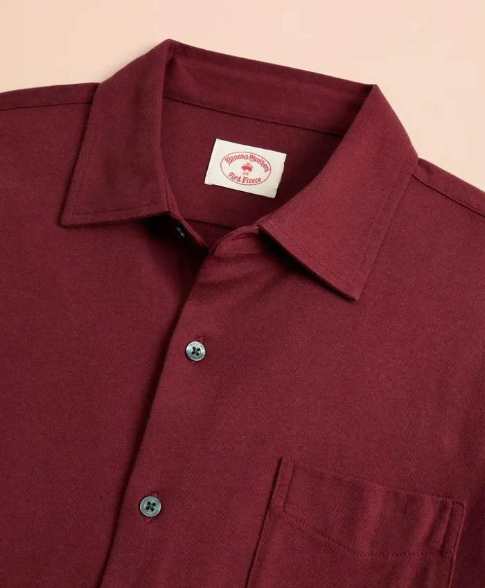 Brooks Brothers Sport Shirts Lightweight Cotton Jersey Shirt Wine 8211 Men Brooks Brothers Sport Shirts Lightweight Cotton Jersey Shirt Wine 8211 Men
