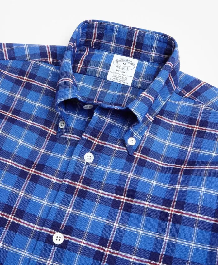 Brooks Brothers Sport Shirts Regent Fit Oxford Plaid Sport Shirt Blue 8211 Men Brooks Brothers Sport Shirts Regent Fit Oxford Plaid Sport Shirt Blue 8211 Men