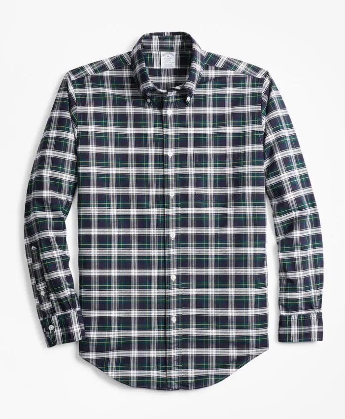 Brooks Brothers Sport Shirts Regent Fit Oxford Tartan Sport Shirt Navygreenwhite 8211 Men Brooks Brothers Sport Shirts Regent Fit Oxford Tartan Sport Shirt Navygreenwhite 8211 Men