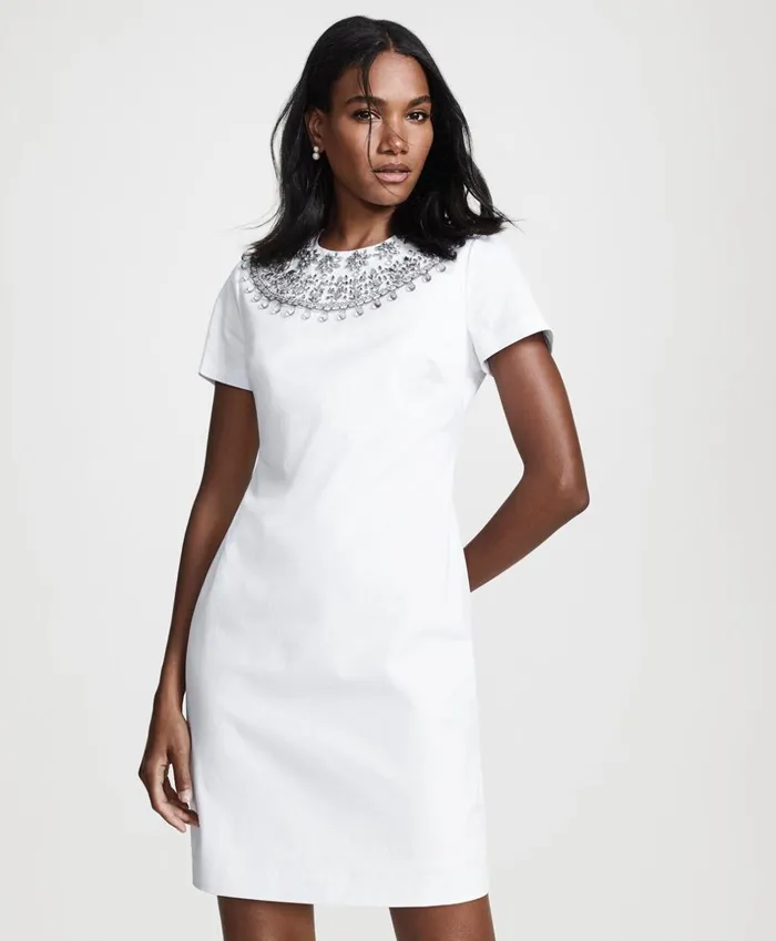 Brooks Brothers Suit Separates Beaded Cotton Sateen Sheath Dress White 8211 Women Brooks Brothers Suit Separates Beaded Cotton Sateen Sheath Dress White 8211 Women