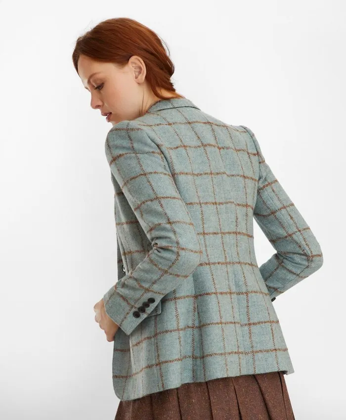Brooks Brothers Suit Separates Checked Tweed Jacket Bluebrown 8211 Women Brooks Brothers Suit Separates Checked Tweed Jacket Bluebrown 8211 Women