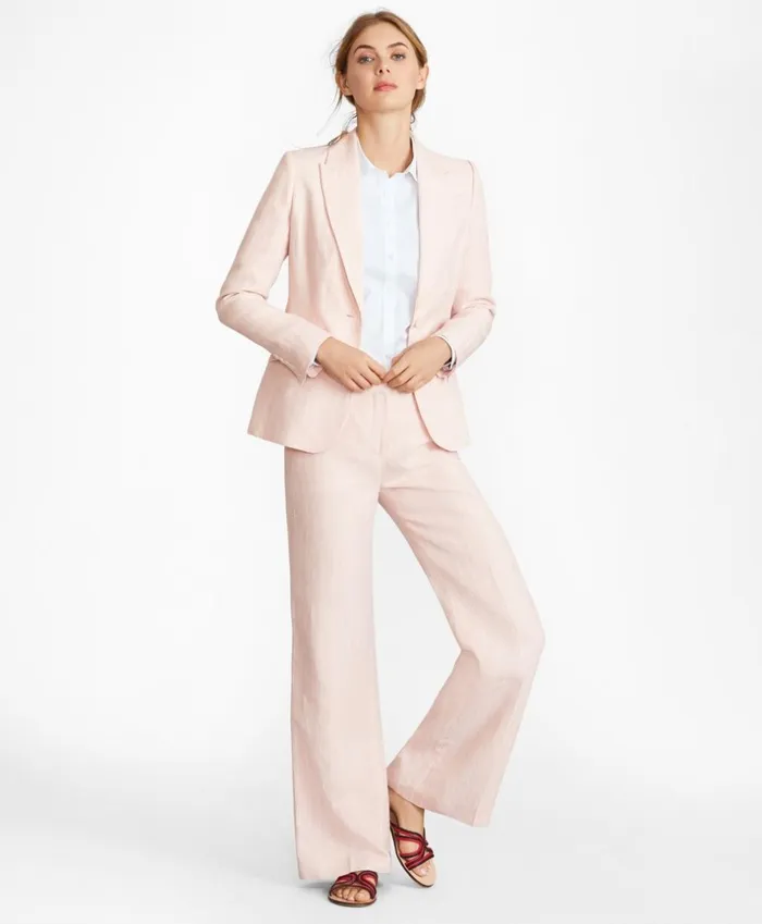 Brooks Brothers Suit Separates Pinstriped Linen Pants Peach 8211 Women Brooks Brothers Suit Separates Pinstriped Linen Pants Peach 8211 Women