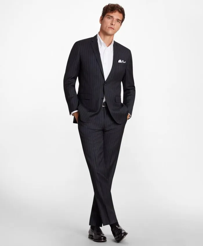 Brooks Brothers Suits BrooksGate MilanoFit Striped Wool Twill Suit Pants Charcoal 8211 Men Brooks Brothers Suits BrooksGate MilanoFit Striped Wool Twill Suit Pants Charcoal 8211 Men