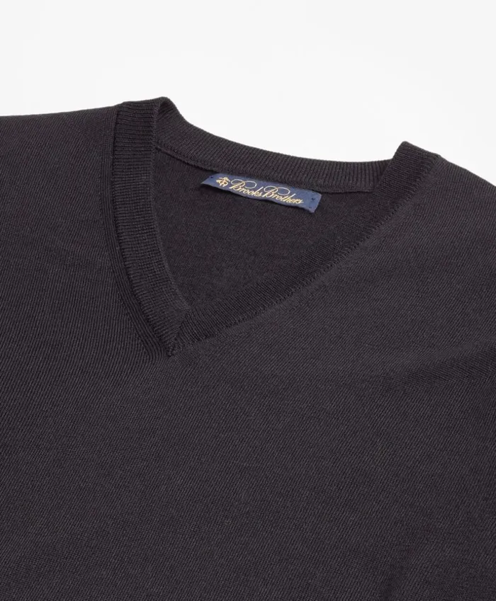 Brooks Brothers Sweaters BrooksTech Merino Wool VNeck Sweater Black 8211 Men Brooks Brothers Sweaters BrooksTech Merino Wool VNeck Sweater Black 8211 Men