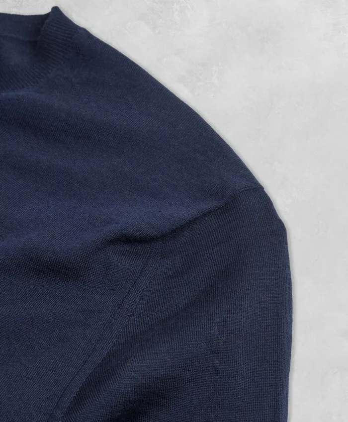 Brooks Brothers Sweaters Golden Fleece 3D Knit FineGauge Merino Crewneck Sweater Navy 8211 Men Brooks Brothers Sweaters Golden Fleece 3D Knit FineGauge Merino Crewneck Sweater Navy 8211 Men